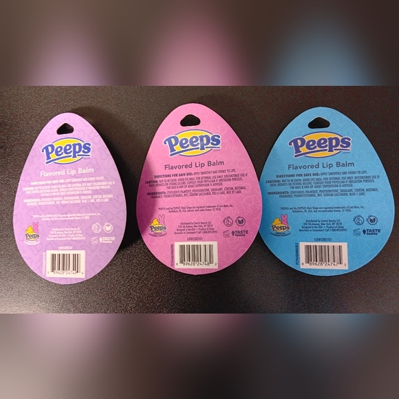 3 Lip Balms - PEEPS (New) - Picture 5 of 5